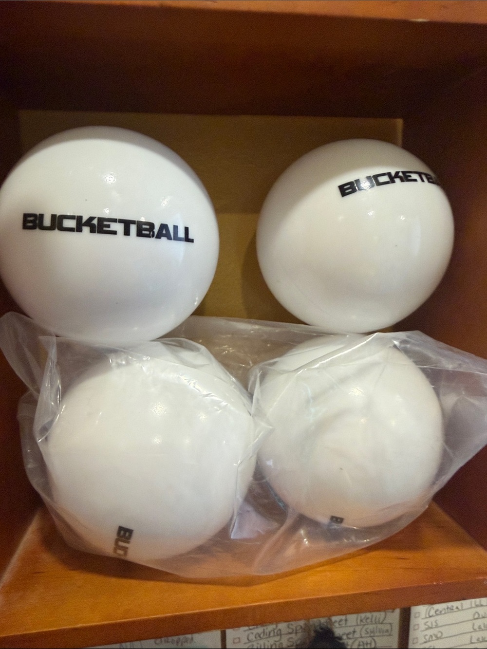 White Game Balls by - Set of 4